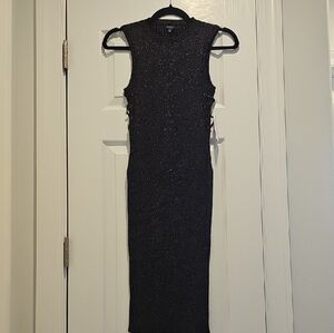 Guess Elegant Black Sleeveless Midi Dress